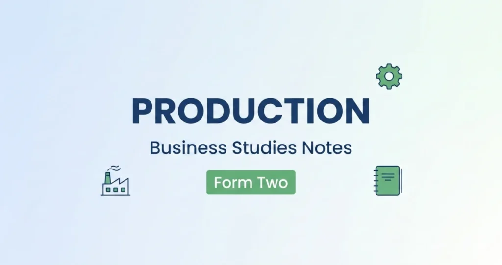 Production – Form Two Business Study Notes image-with-word-production